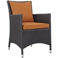 thumbnail image 3 of Modway Convene 9 Piece Outdoor Patio Dining Set in Espresso Orange, 3 of 7
