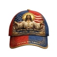thumbnail image 2 of WKSCLPAI True Light Faith Baseball Cap, US 250th Anniversary Faith Art Print Casual Hat for Men Women, 2 of 3