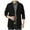 Black, variant on Cotton Jacket for Men Oversized Coat Long Sleeve Open Front Tops Spring Fall Button Down Outerwear with Pockets Plain V Neck Jackets Classic Vintage Coats Fashion Outfits Going Out Costume