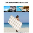thumbnail image 6 of Beige Plaid Bath Towels for Bathroom Set,Luxury Microfiber Towels Gifts for Women,Beach Kitchen Hand Hair Face Towel and Dish Washcloth,Spring Summer Farmhouse Buffalo Checkered Towels+Set, 6 of 7