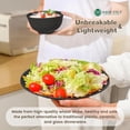 thumbnail image 6 of Homienly 40-Piece Wheat Straw Dinnerware Set, Service for 8, Reusable Plates, Bowls & Cups, Lightweight, Microwave & Dishwasher Safe, Black, 6 of 8