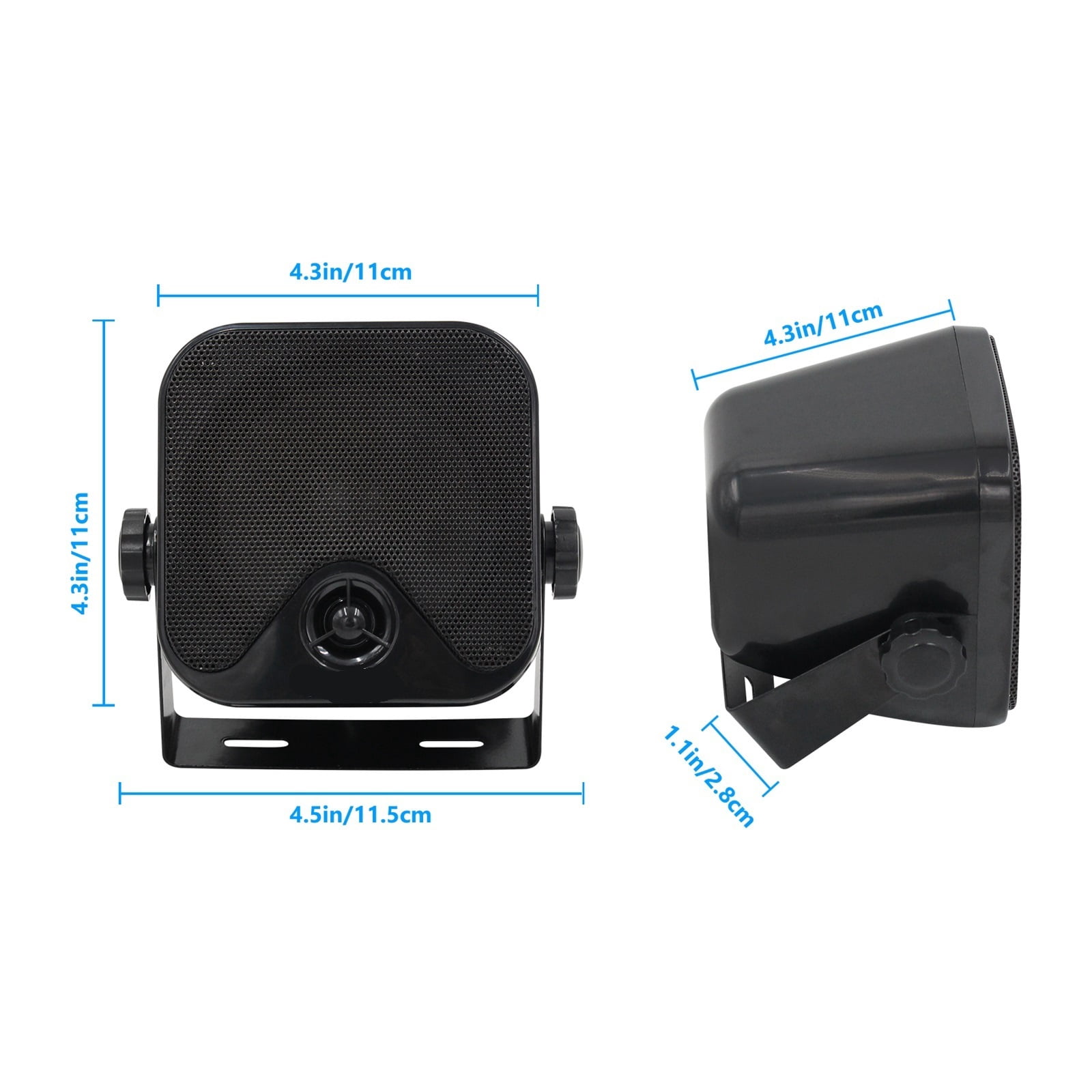 4 Inch Waterproof Boat Marine Box Outdoor Speakers Heavy Duty Motorcycle Surface Mounted Speaker