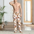 thumbnail image 5 of Mens Pajama Pants - Soft Sleep & Lounge Pants for Men, Ice Cream No.J909 Cuteness Casual PJ Bottoms Pants with Pockets, 5 of 5