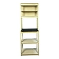 thumbnail image 2 of 5-Tier Bakers Rack, Kitchen Storage Shelf and Microwave Stand with Coffee Bar, Particle Board Organizer for Pantry, 23.62 Inch, White and Black, 2 of 11
