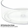 thumbnail image 4 of Sorbus Lazy Susan Open Plastic Storage Bins - Round Clear Organizer Containers for Kitchen Fridge, Pantry, Cabinet, Snacks, Fruit, Bathroom Supplies (2-Pack), 4 of 7