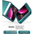 thumbnail image 5 of Case (Upgraded) for Motorola Razr Plus 2023 (Razr+ 2023) Hard PC Phone Case for Moto Razr+ 2023 / Razr 40 Ultra - Green, 5 of 13
