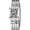 Silver White, variant on Luxury Dainty Women’s Bracelet Watch, Fashion Square Quartz Watch for Women with Leopard Print or Denim Pattern Dial, Elegant Dress Waterproof Ladies Jewelry Analog Wristwatch