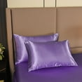 thumbnail image 6 of NTBED Satin Sheets Queen Lavender Luxury Silky Bed Sheets 1800 Microfiber Sheet Set 4 Pcs, 6 of 6
