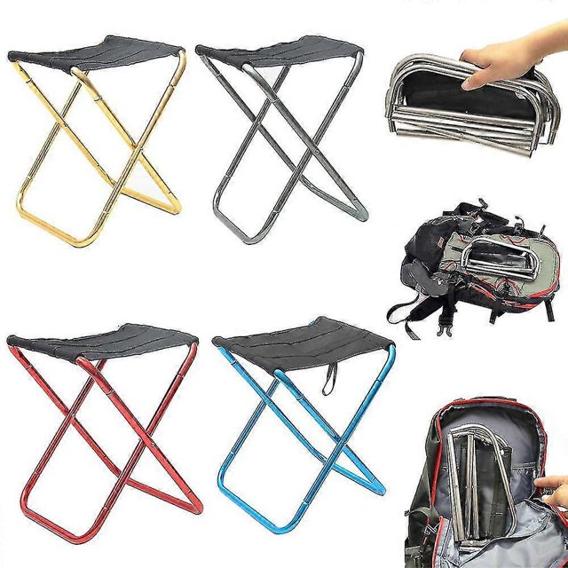 Folding Camping Stool Folding Stool Outdoor Camping Stool Seat Slacker Chair Travel Fishing Hiking Garden Beach