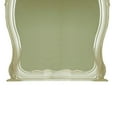 thumbnail image 4 of Transitional Arch Shape Wooden Frame Mirror with Carved Details, White- Saltoro Sherpi, 4 of 5
