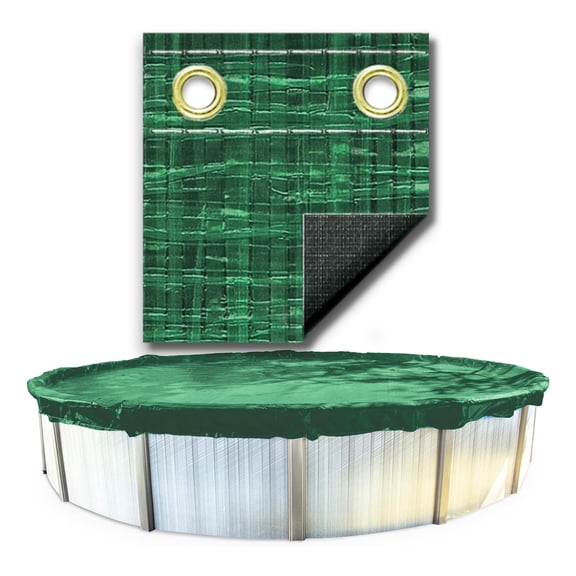 Swimline Hydrotools Ripstopper Winter Pool Cover for 16 x 28 Ft Above Ground Oval Pools