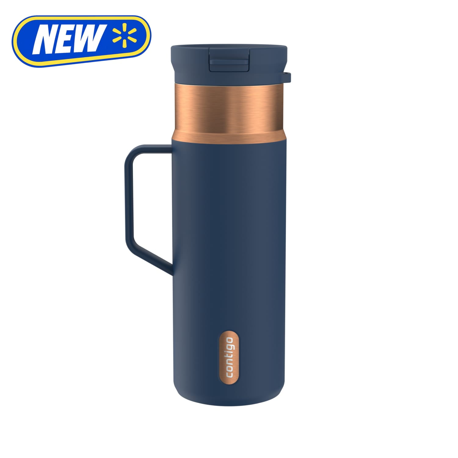 Contigo 20oz SnapSeal Insulated Stainless Steel Tumbler  Abyss Blue/Bronze