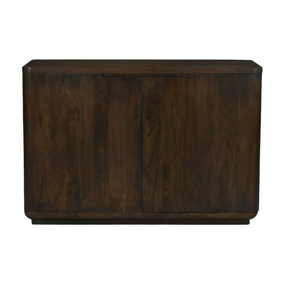 Bernard 2-Door Sideboard in Modern Barista Brown Finish on Acacia Solid Wood