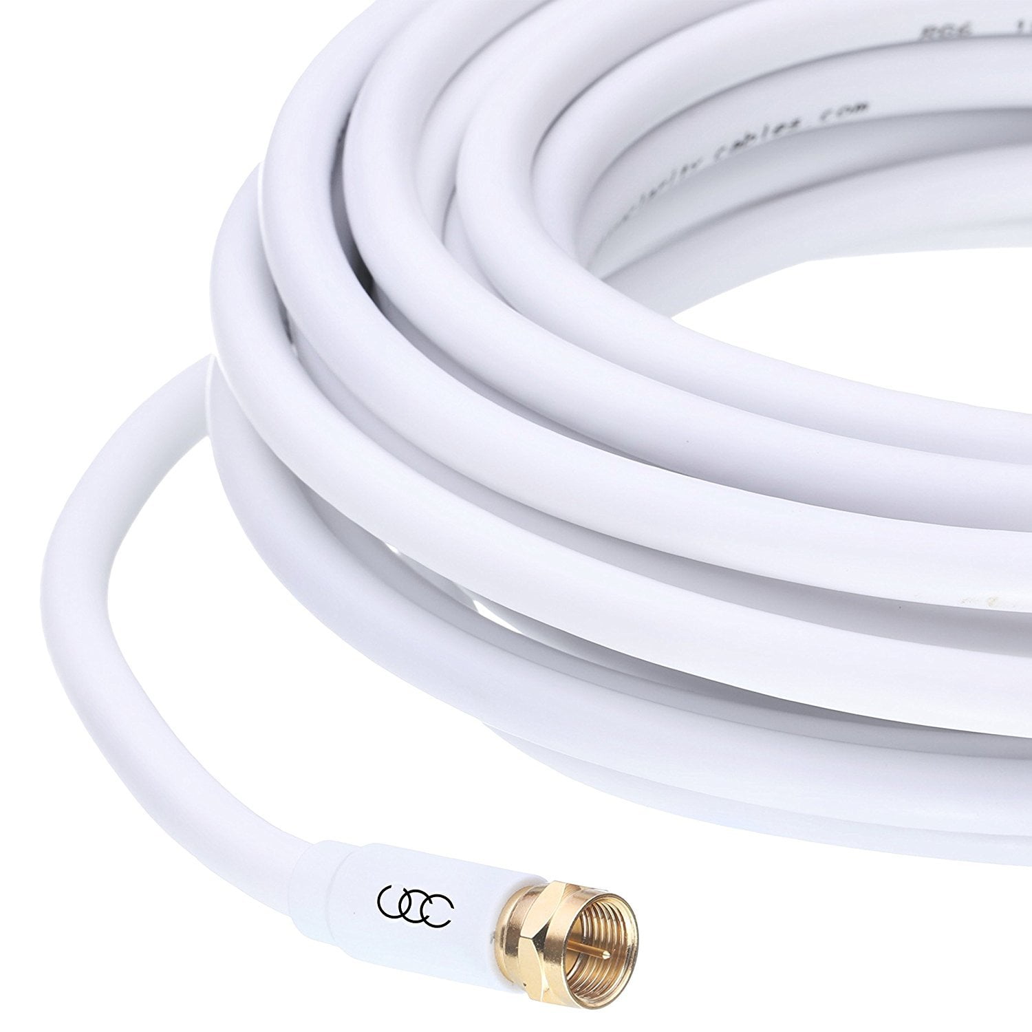 Coaxial Cable Triple Shielded CL3 In-Wall Rated Gold Plated Connectors  (6ft) RG6 Digital Audio Video with Male F Connector Pin - 6 Feet -  Walmart.com
