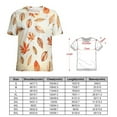 thumbnail image 2 of Autumn Harvest Maple Leaves Thanksgiving T Shirts Basic T-Shirt Short Sleeve Ladies Tee Shirt Summer Graphic Clothing, 2 of 6