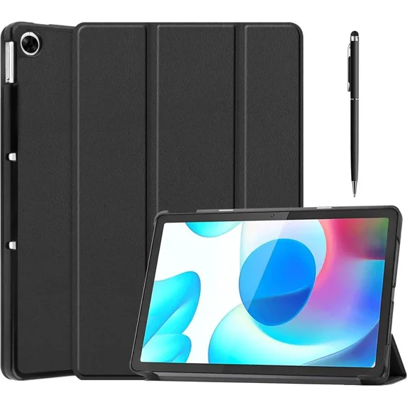 Case for Realme Pad 10.4 inch 2021, Folio Slim Smart Cover Lightweight Hard Shell Protective Case with Multi-Angle Stand, Universal Stylus Pen