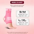 thumbnail image 3 of BeSavage Ankle Brace for Men and Women, Compression Sleeve for Foot, Heel and Ankle Support, Pink, Small/Medium, 3 of 5