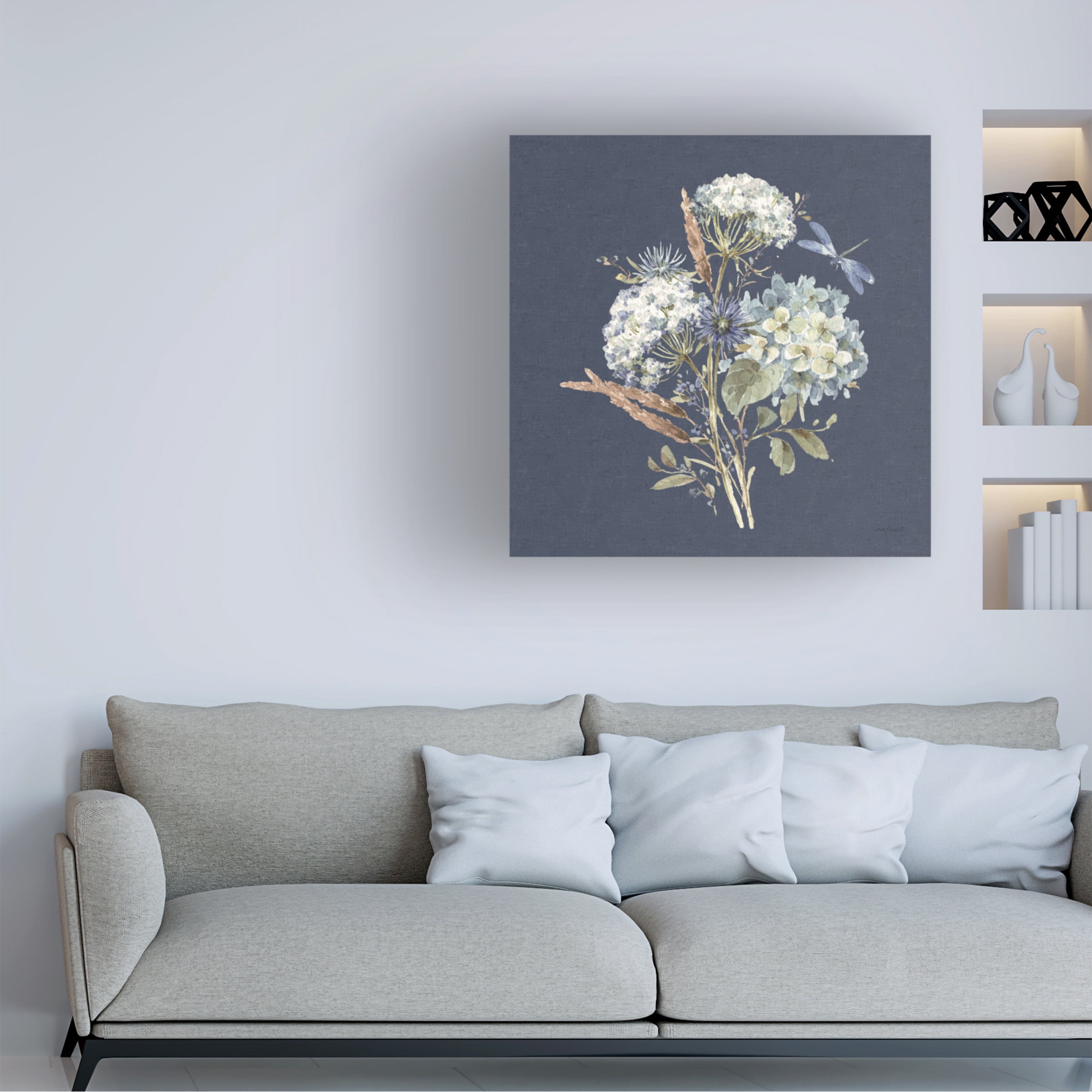 Lisa Audit 'Bohemian Blue 06 on blue' Canvas Art