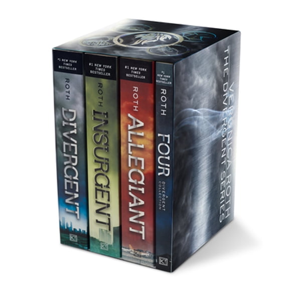 Pre-Owned Divergent Divergent Series Set: Divergent, Insurgent, Allegiant, Four, (Paperback)