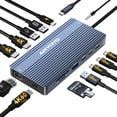 thumbnail image 1 of Estación de acoplamiento ANYOYO USB C Dual HDMI 4K 60 Hz 14 en 1, 1 of 7