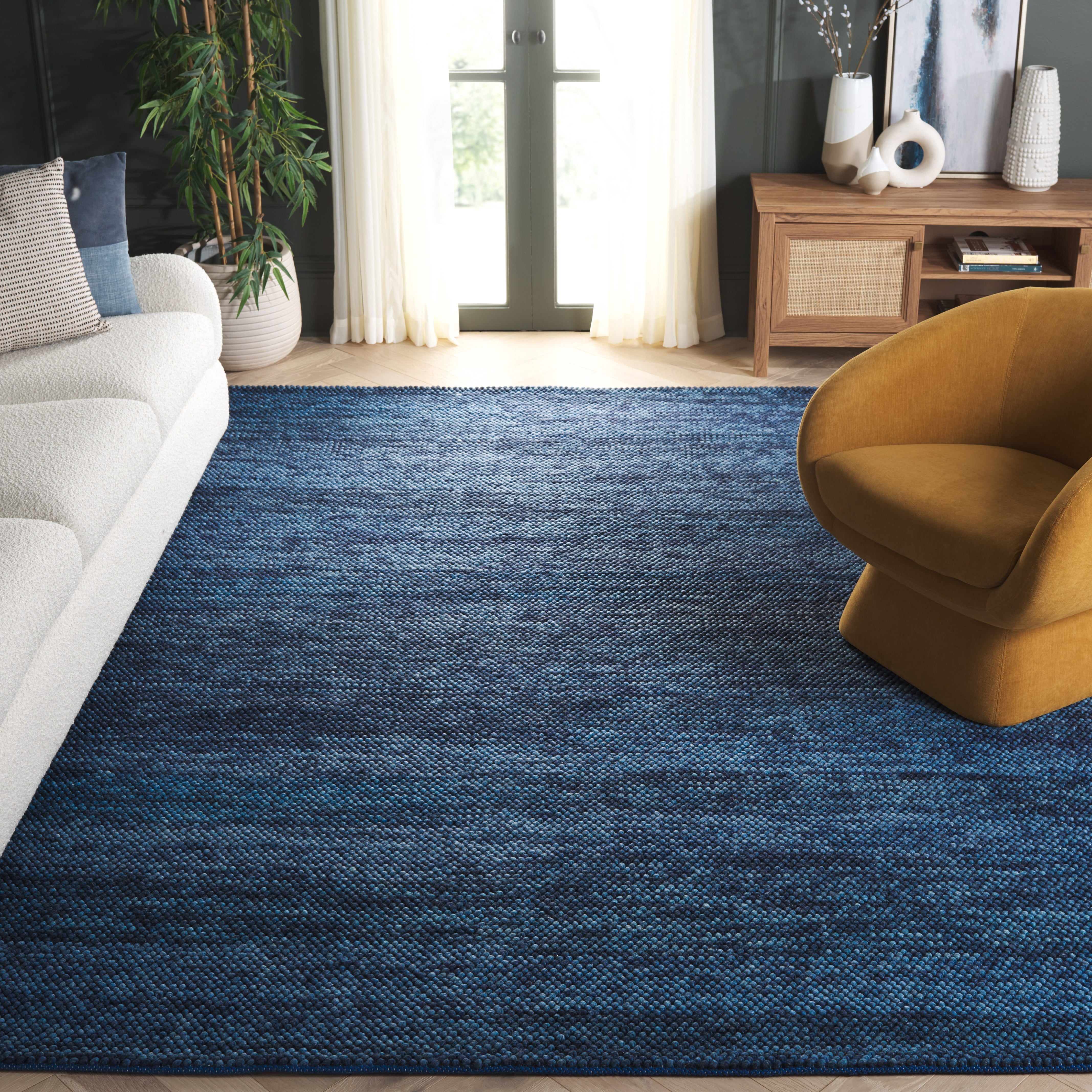 Safavieh Natura Willoughby Distressed Area Rug, Navy/Blue, 10' x 14'