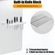 thumbnail image 3 of Qinaqin Commercial Stainless Steel Kitchen Backsplash Panel con Estante de Almacenamiento & Knife Rack cm Alturaeat Grease Resistant Easy Clean Pre- Profundidadrilled para Quick Install, 3 of 7