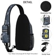 thumbnail image 3 of Exotic Papaya Pattern Sling Bag with Fun Kawaii Illustration – Lightweight Durable Polyester Crossbody Backpack Featuring Secure Zippers, Large Compartments, 3 of 5