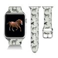 thumbnail image 1 of Compatible Con Caballo Apple Watch 38/40/41/42/44/45 Mm Para Mujeres Y Hombres Correa De Repuesto Impresa Con Patrón De Caballo De Silicona Suave Para Iwatch Series 7 6 5 4 3 2 1 Se.38 Mm/40 Mm/41 Mm, 1 of 1