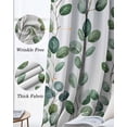thumbnail image 3 of Eucalyptus Leaves Kitchen Curtains Green Summer Botanical Watercolor Cafe Short Curtains for Bathroom Blackout Window Curtain Grommet Small Window Treatment Drapes for Bedroom Living Room 52"x45"x2, 3 of 9