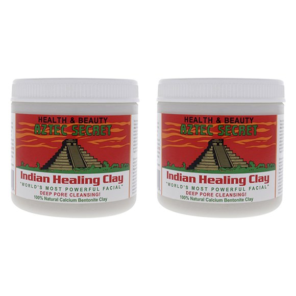 Indian Healing Clay by Aztec Secret for Unisex - 1 lb Clay - Pack of 2