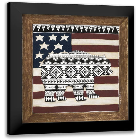 Shamp, Cindy 20x20 Black Modern Framed Museum Art Print Titled - Bear