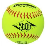 Diamond 11SC 44 375 USA Zulu 11" Slowpitch Softballs -12 Ball Pack