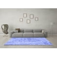 thumbnail image 3 of Ahgly Company Machine Washable Indoor Rectangle Patchwork Blue Transitional Area Rugs, 8' x 12', 3 of 4