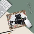 thumbnail image 5 of Black Cat Print Mouse Pad, Funny Cat Mouse Pad, Office Desk Accessories,Desk Decor, Rectangle Non-Slip Rubber, Stitched Edge,Funny Office Presents 8"x10", 5 of 8
