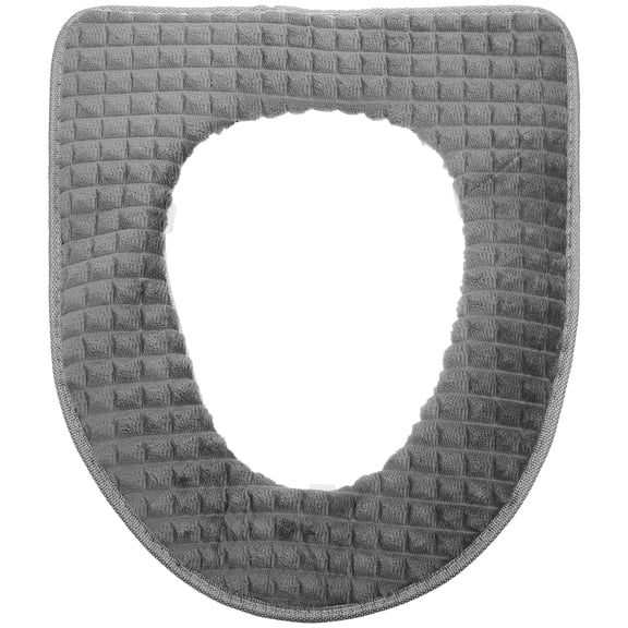 Commode Toilet Warmer Pad Clean Toilet Seat 43.00X37.00X1.00CM Grey