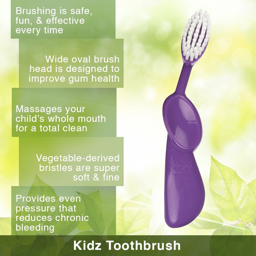 Radius - Kidz Toothbrush (soft Bristles) - 1 Toothbrush - Case Of 6