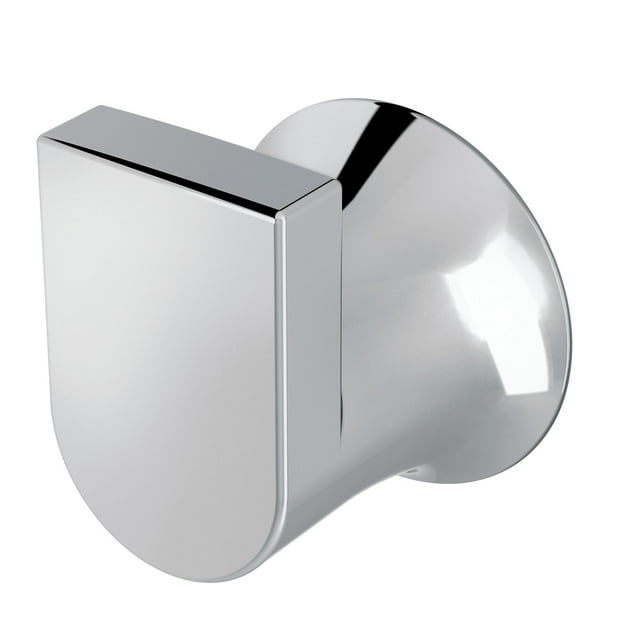Percha de ropa para bata o toalla moderna cromada para cocina o baño, color chapado en cromo