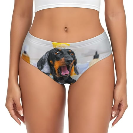 Sikiie Puppy Sits In Bathtub Women s High Waisted Cotton Underwear Soft Breathable Panties Stretch Briefs Seamless Ladies Panties-XX-Large