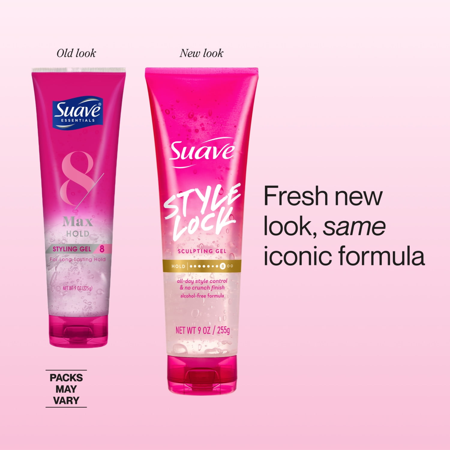 Suave Style Lock Sculpting Hair Gel, Alcohol-Free, Maximum Hold, Soft & Smooth, 9 OZ