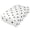 Black White Paws, variant on Premium Soft Fitted Sheet for Blow Up Bed Mattress Sheets with Zipper for Camping Office Bedroom, Blue Star Butterfly Print