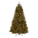 image 0 of Noble House 9-foot Mixed Spruce Pre-Lit Clear String Light Hinged Artificial Christmas Tree