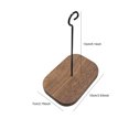 thumbnail image 4 of Inteprter Carillón de viento de madera, carillón de viento de Metal, tubo de música de cumpleaños, campana colgante, decoración de meditación, Patio, Artesanía Percha autoadhesiva Inteprter HA011582-05, 4 of 6