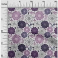 thumbnail image 2 of oneOone Polyester Spandex Purple Fabric Floral Retro Diy Clothing Quilting Fabric Print Fabric By Yard 56 Inch Wide, 2 of 5