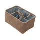 thumbnail image 4 of Cesta de almacenamiento tejida, organizador de almacenamiento, resistente, práctica, multiusos, con asas para revistas, artículos diversos, ropa, baño Marrón oscuro, 4 of 8