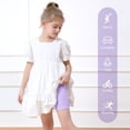 thumbnail image 4 of Ruisita 6 Pack Girls Cotton Biker Cartwheel Shorts Kids Safety Under Dress Dance Shorts, 4 of 9
