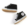 thumbnail image 2 of Baby Girls Boys Canvas Sneakers Soft Sole High-Top Ankle Infant First Walkers Crib Shoes, 2 of 4