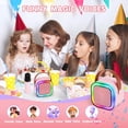 thumbnail image 4 of Bocina JYX, Altavoz Bluetooth Portátil con 2 Micrófonos Inalámbricos, Luces RGB, Bocina Bluetooth Compatible con Entrada TF/AUX y voz Mágica Divertida, K12, 4 of 12