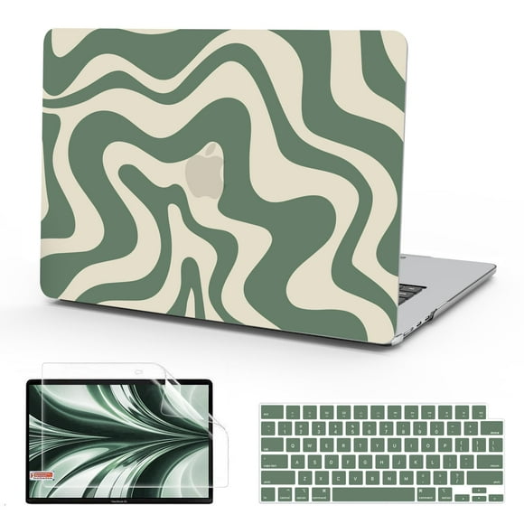 Funda B BELK compatible con MacBook Air de 13,6 pulgadas+Accs Green