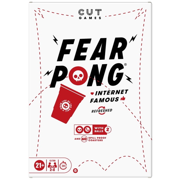 Juego de fiesta Fear Pong Adult de Cut | Internet Famous