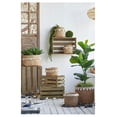 thumbnail image 6 of Set of 2 6.5x6.5x6" Brown Cement Planter with Woven Tassel Accent, 6 of 9